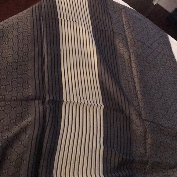 Silk scarf grey - Picture 4 of 5